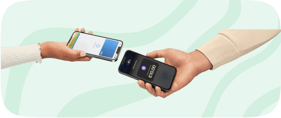 iDonate Tap app on a smartphone accepting a contactless charity donation in Ireland