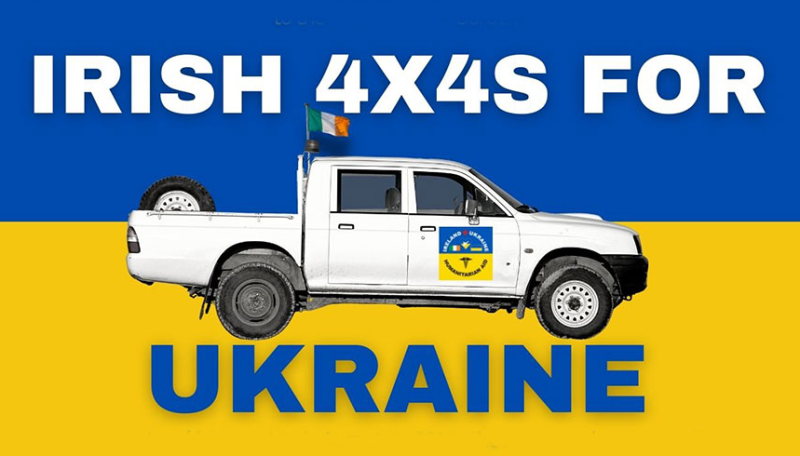 Irish 4 x 4's for Ukraine .