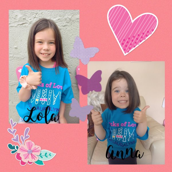 iDonate.ie | Support Lola & Anna's Locks of Love - hair donation