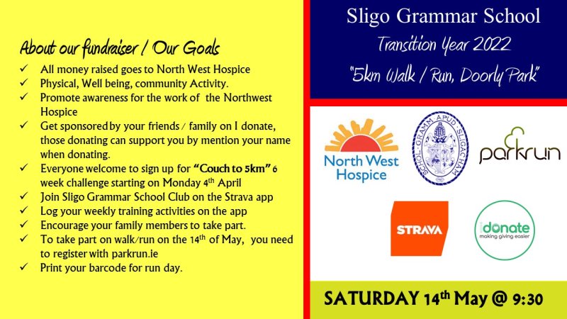 Sligo Grammar School Hospice Fundraiser